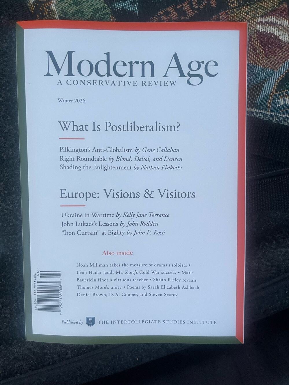 Modern Age Winter 2026 What Is Postliberalism? Conservative Review New